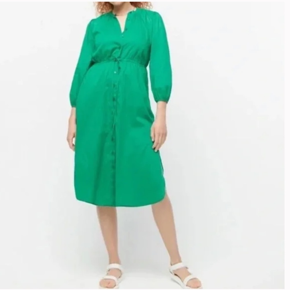 J.CREW Tie-waist cotton voile midi dress
